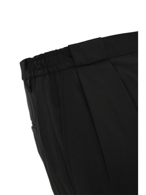 Pantalone Portobellos con pinces in lana Nero BRIGLIA | PORTOBELLOS 32510800010